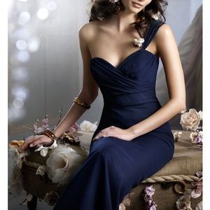 Black gown - perfect bridesmaids dress